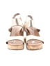 Ugg 100% Leather Ivory Gold Wedges Size 9 - photo 2