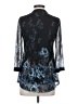 Timeson Blue 3/4 Sleeve Blouse Size S - photo 2