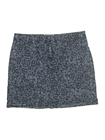 Karen Scott Denim Skirt (view 1)