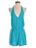 L Space 100% Rayon Solid Teal Blue Romper Size XS - photo 1