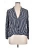 Zara TRF Stripes Blue 3/4 Sleeve Blouse Size XL - photo 1