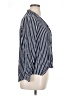 Zara TRF Stripes Blue 3/4 Sleeve Blouse Size XL - photo 4