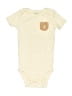 Carter's 100% Cotton Chevron-herringbone Gold Short Sleeve Onesie 12-18 MO / 18 MO - photo 1
