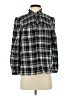 J.Crew Plaid Black Long Sleeve Blouse Size XS - photo 1