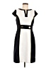 Studio One 100% Polyester Color Block Ivory Casual Dress Size 6 - photo 1