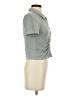 Unbranded 100% Polyester Green Gray Short Sleeve Top Size S - photo 4