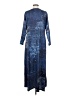 Unbranded Floral Graphic Blue Casual Dress Size S - photo 2