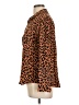 Rails Animal Print Brown Long Sleeve Button-Down Shirt Size L - photo 5
