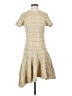 Natori 100% Polyester Tweed Yellow Casual Dress Size 0 - photo 1