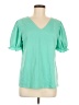 Cato Green Short Sleeve Blouse Size M - photo 1
