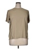 Unbranded Solid Tan Short Sleeve T-Shirt Size XL (estimated) - photo 1