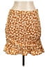 ABound Floral Orange Casual Skirt Size L - photo 1