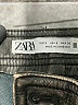 Zara 100% Polyester Silver Faux Leather Skirt Size S - photo 3