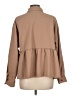 Shein Houndstooth Tan Long Sleeve Blouse Size L - photo 2