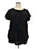 Ann Taylor 100% Polyester Black Short Sleeve Blouse Size XXL - photo 1