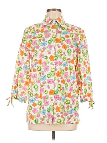 Maggie Barnes 3/4 Sleeve Blouse (view 1)