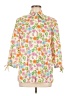 Maggie Barnes Floral Pink 3/4 Sleeve Blouse Size M - photo 1