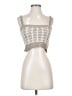 ASTR The Label Silver Sleeveless Top Size S - photo 1