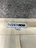 Fashion Nova 100% Polyester Solid Ivory Casual Pants Size XL - photo 7