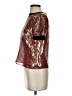 Alice + Olivia Animal Print Red Short Sleeve Silk Top Size XS - photo 5