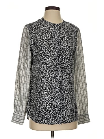 Equipment Long Sleeve Silk Top (view 1)