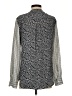 Equipment 100% Silk Gray Long Sleeve Silk Top Size S - photo 2