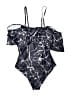 Holipick Print Black One Piece Swimsuit Size M - photo 2
