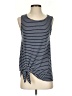 Kaileigh Blue Sleeveless T-Shirt Size XS - photo 1