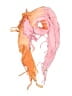 Leigh & Luca Orange Pink Scarf One size - photo 1