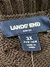 Lands' End Chevron-herringbone Brown Pullover Sweater Size 3X - photo 7