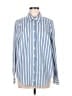 Torrid Stripes Blue Long Sleeve Button-Down Shirt Size Med Plus (00) - photo 1