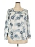 Faded Glory Blue 3/4 Sleeve Top Size XXL - photo 1