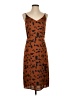 Assorted Brands 100% Polyester Animal Print Brown Casual Dress Size S - photo 1