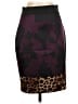 Express Animal Print Burgundy Casual Skirt Size 2 - photo 1