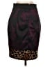 Express Animal Print Burgundy Casual Skirt Size 2 - photo 2