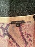 Pure Amici 100% Cashmere Paisley Pink Cashmere Pullover Sweater Size M - photo 7
