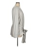 Ann Taylor 100% Polyester Gray Long Sleeve Blouse Size XL - photo 4