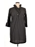 Mud Pie Houndstooth Black Casual Dress Size L - photo 1