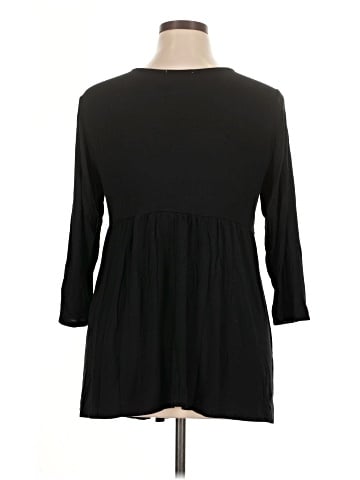 Indigo Rose 3/4 Sleeve Blouse (view 2)