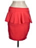 Bebe Solid Red Casual Skirt Size M - photo 2