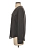 Express 100% Polyester Gray Long Sleeve Blouse Size XS - photo 5