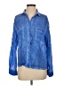 YFB 100% Rayon Blue Long Sleeve Blouse Size S - photo 1