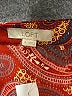 Ann Taylor LOFT 100% Polyester Paisley Red Casual Skirt Size 8 - photo 4