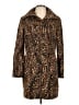 Etcetera Animal Print Brown Coat Size 12 - photo 1