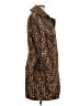Etcetera Animal Print Brown Coat Size 12 - photo 4