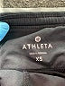 Athleta Stripes Black Athletic Shorts Size XS - photo 3