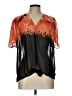 Kinder Aggugini 100% Polyester Orange Short Sleeve Blouse Size L - photo 1