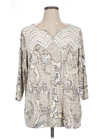 Susan Graver 3/4 Sleeve T-Shirt (view 1)