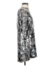 Parker 100% Silk Metallic Silver Cocktail Dress Size XS - photo 4