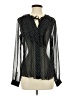 L'Agence 100% Polyester Polka Dots Black Long Sleeve Blouse Size S - photo 1